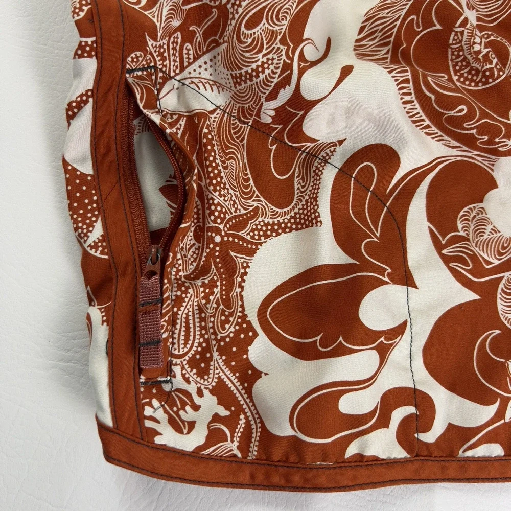 American Eagle Swim Trunks‎ Men’s Brown Pattern Board Shorts Tropical Beach Sz.M